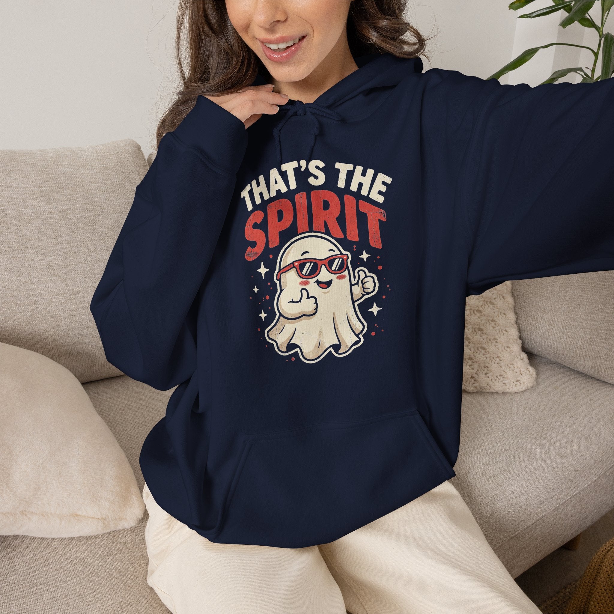 Funny Ghost That's The Spirit Retro Halloween Hoodie