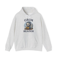 Funny Grim Reader Book Worm Retro Halloween Hoodie