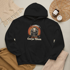Funny Grim Reaper Carpe Diem Seize The Day Retro Hoodie