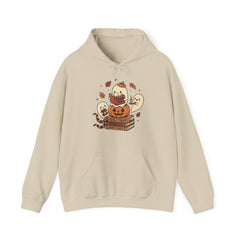 Cute Spooky Book Club Ghost Halloween Retro Hoodie