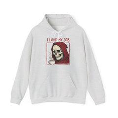 Sarcastic Grim Reaper Coffee Lover Retro Hoodie