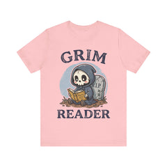 Funny Grim Reader Book Worm Retro Halloween T-Shirt