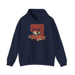 Funny Get In Losers We're Getting Spooky Retro Halloween Hoodie