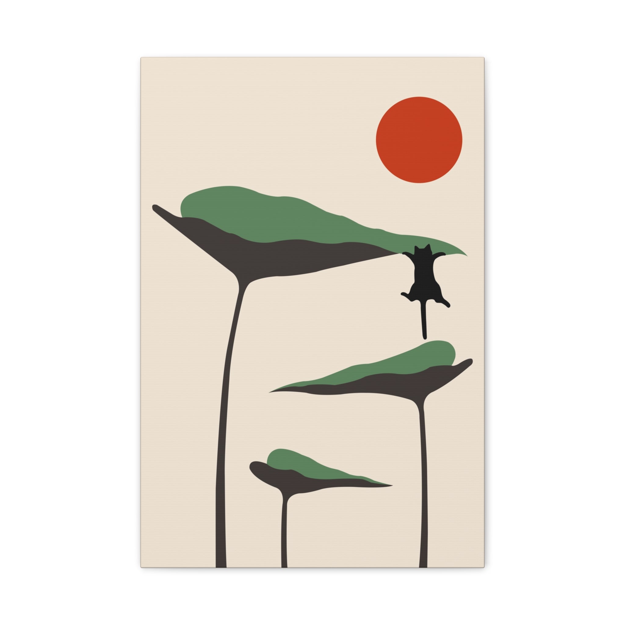 Cat and Plant 28 Canvas