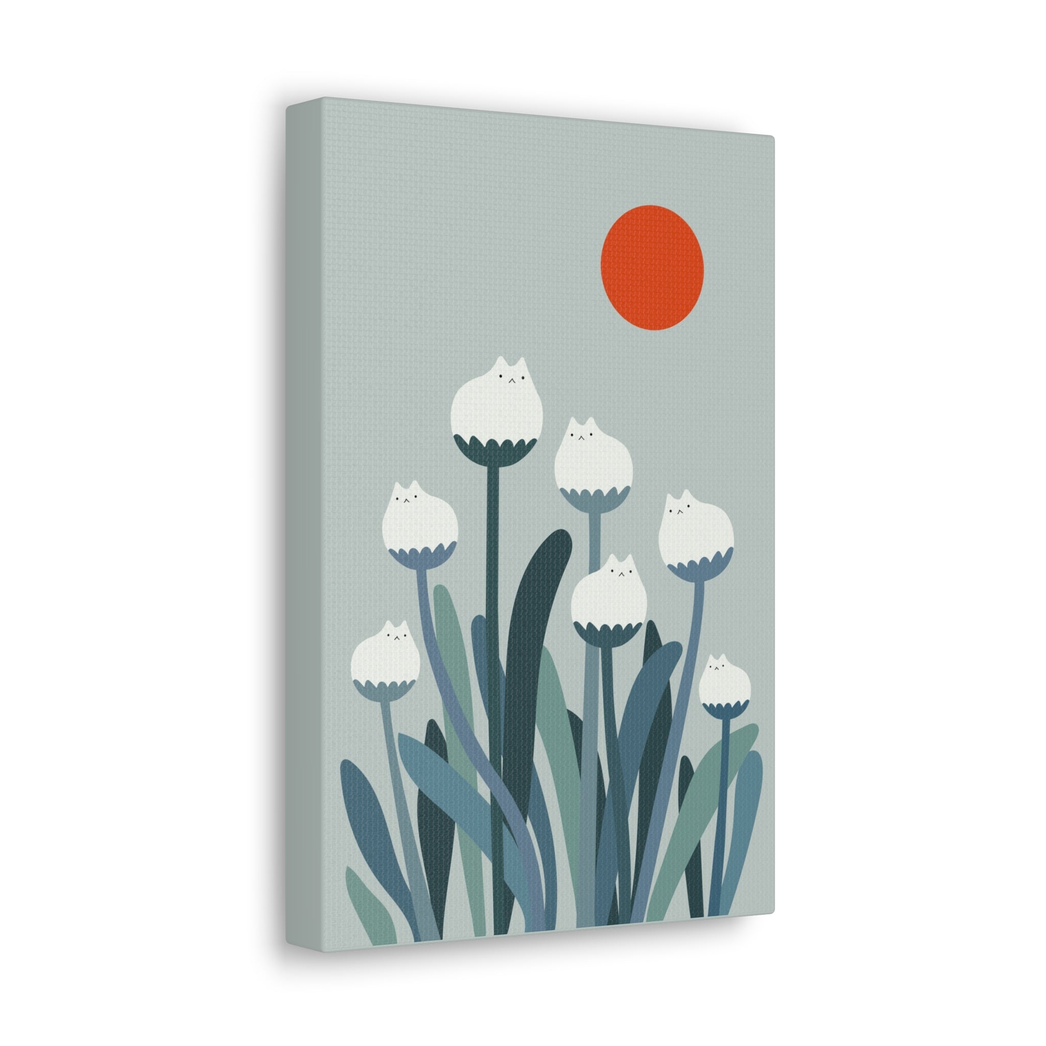 Cat and Plant 36 Canvas