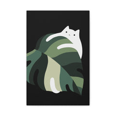 Cat and Plant 19 Canvas