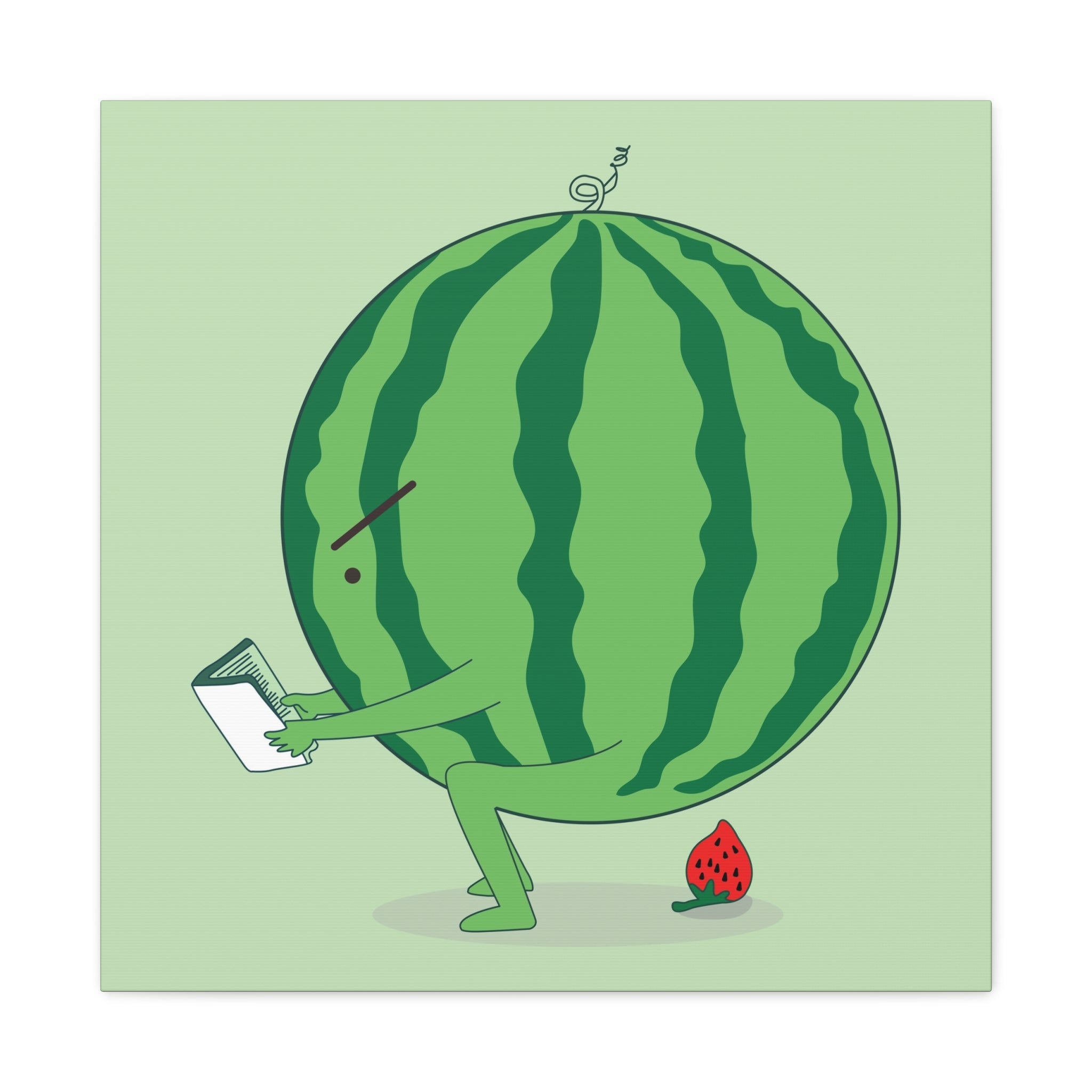 The making of strawberry Canvas