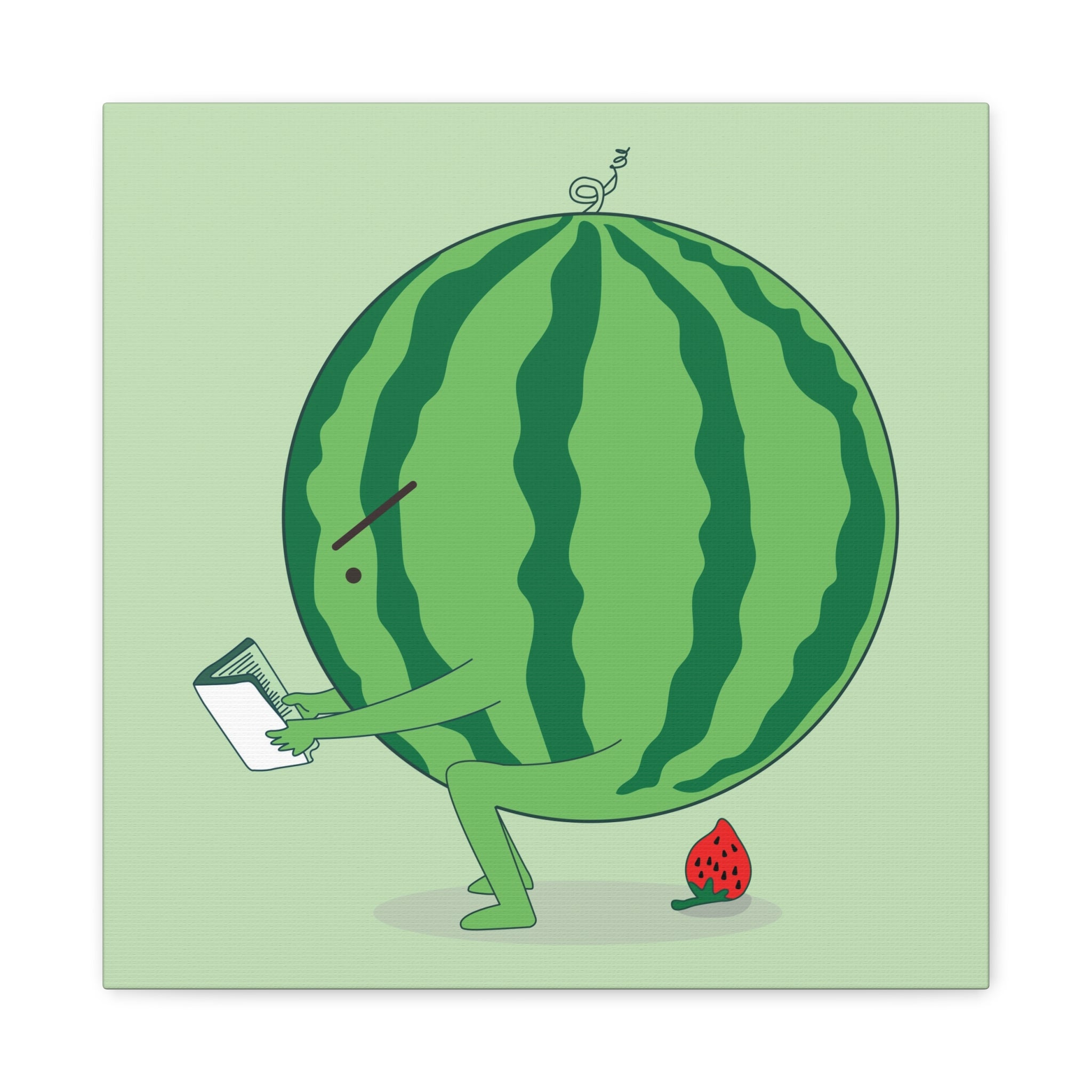 The making of strawberry Canvas