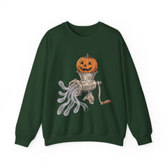 Retro Halloween Ghost In The Grinder Vintage Crewneck Sweatshirt