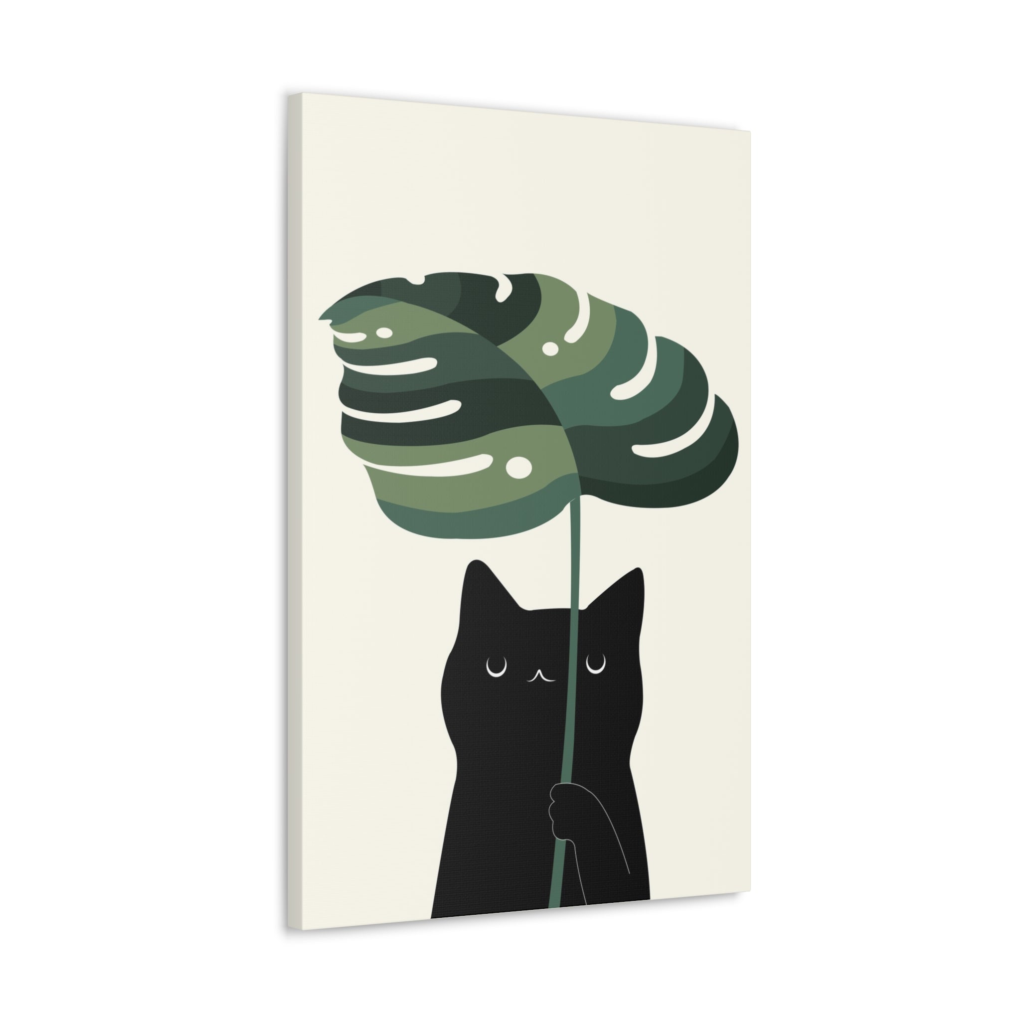 Cat and Plant 9 Canvas