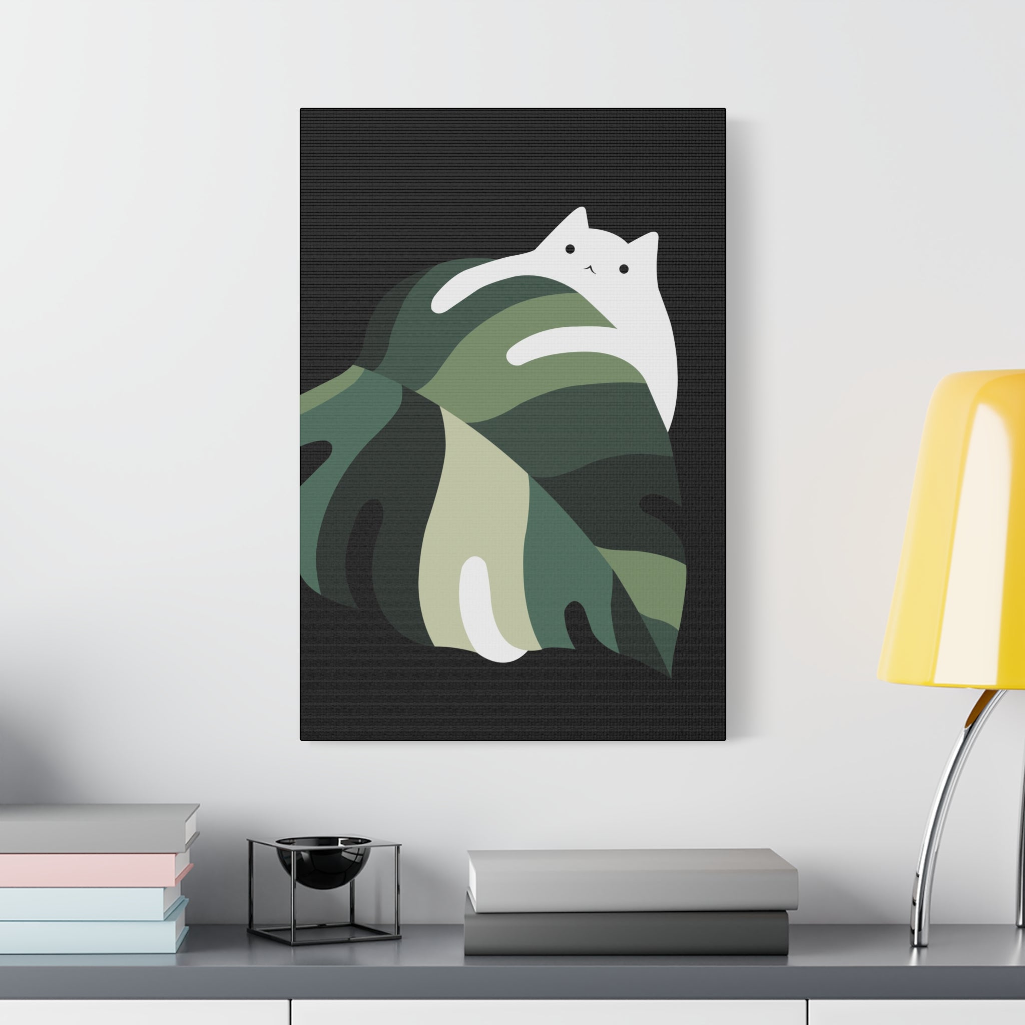 Cat and Plant 19 Canvas
