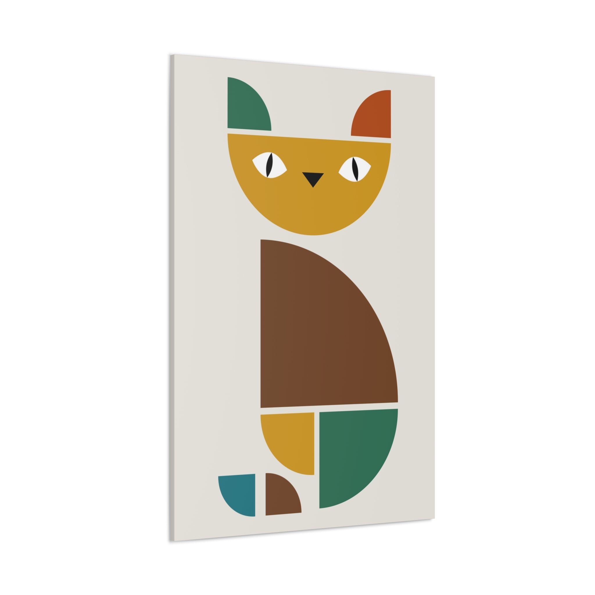 Cat Abstract Art Canvas