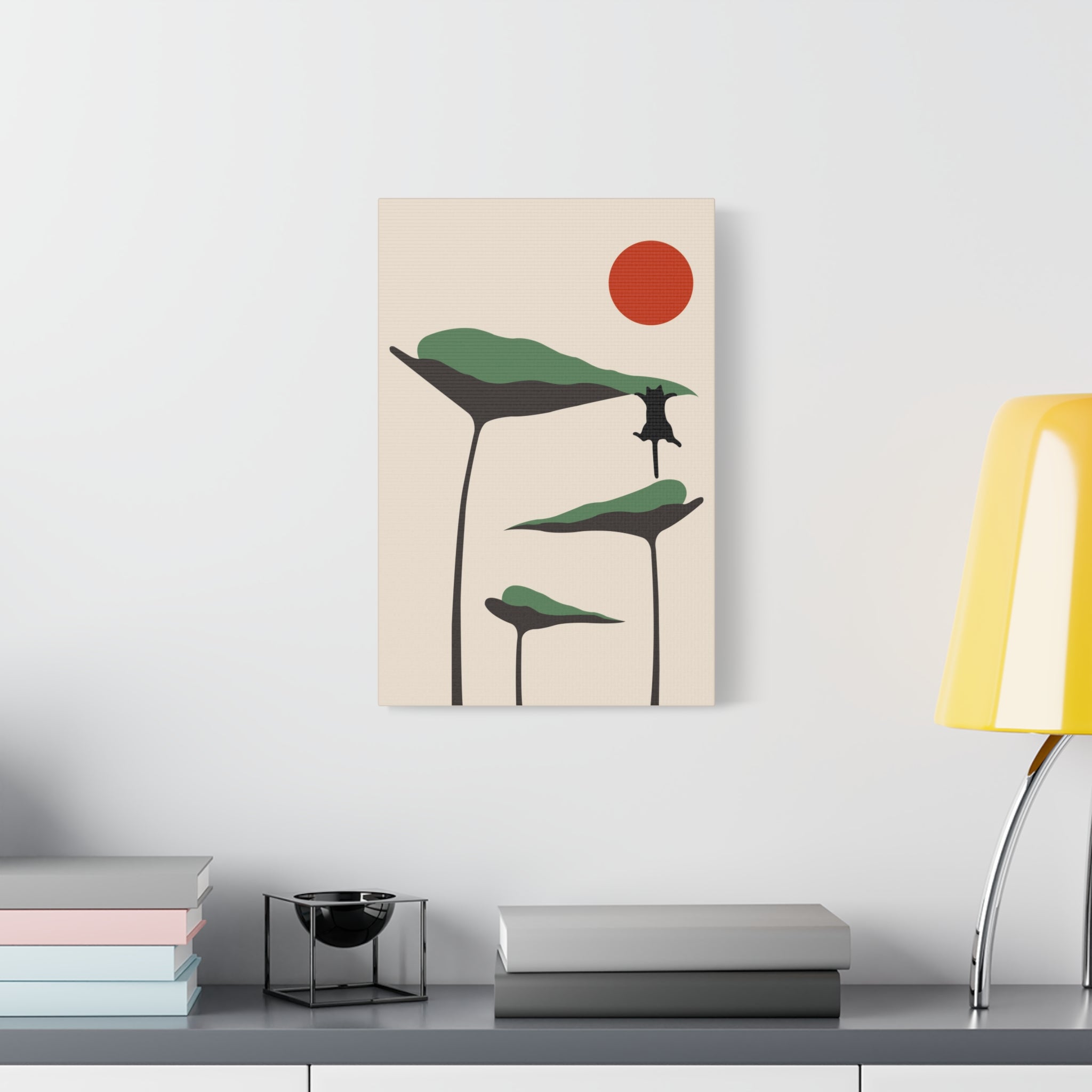 Cat and Plant 28 Canvas