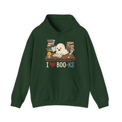 Funny Ghost Book Club I Love Books Retro Hoodie