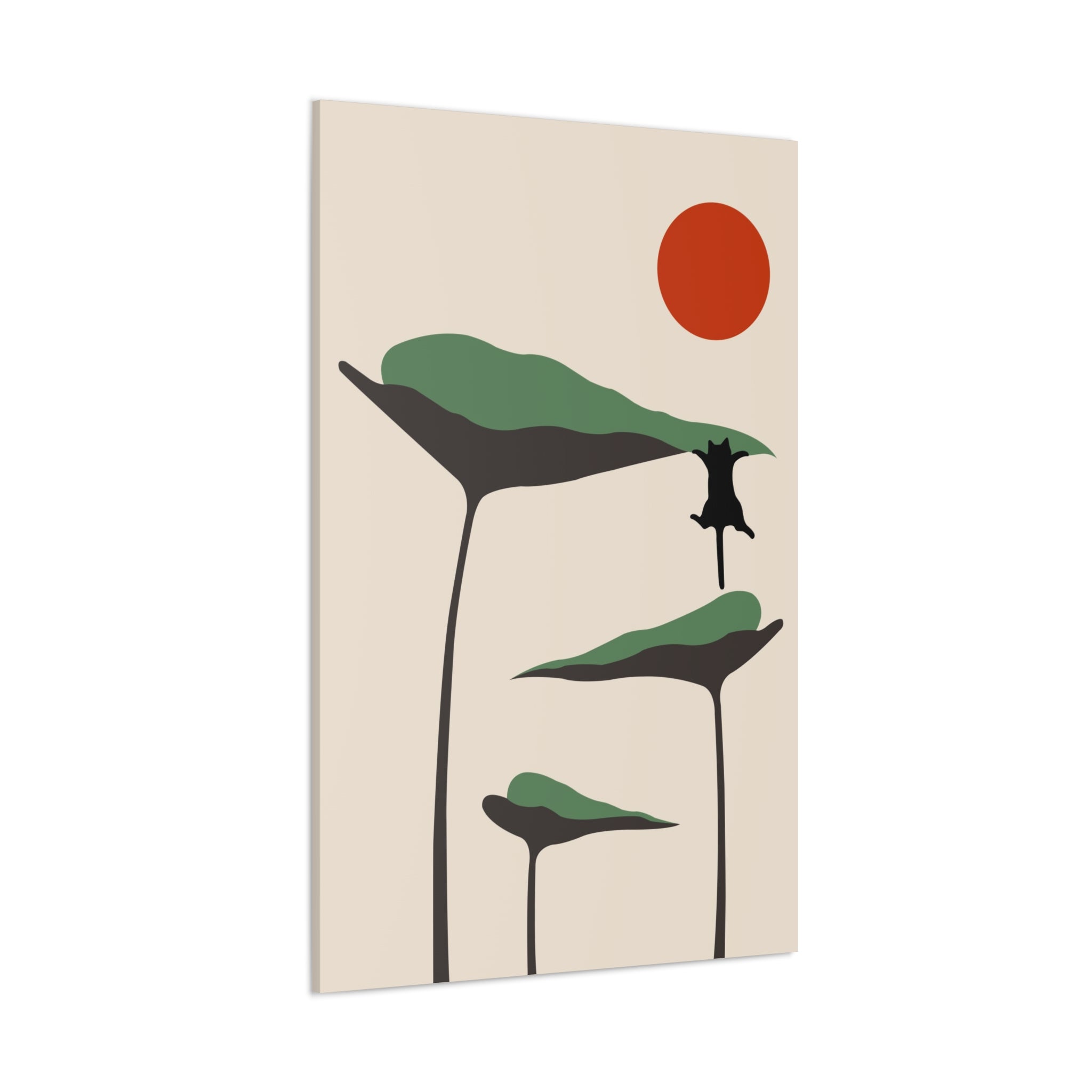Cat and Plant 28 Canvas