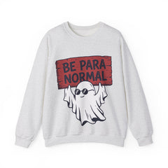Funny Retro Halloween Ghost Be Para Normal Crewneck Sweatshirt