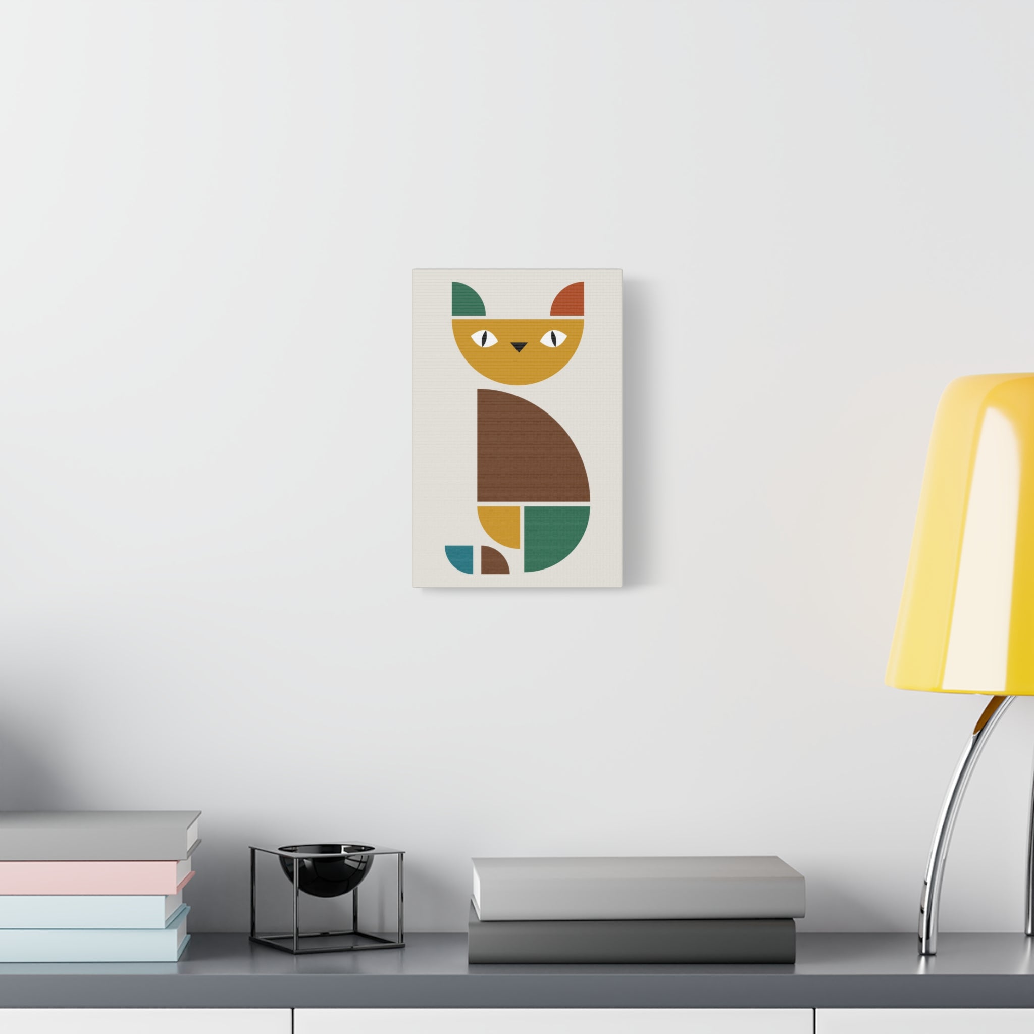 Cat Abstract Art Canvas