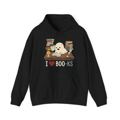 Funny Ghost Book Club I Love Books Retro Hoodie