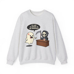 Funny Karen Ghost I'd Like To Speak To The Manager Crewneck Sweatshirt