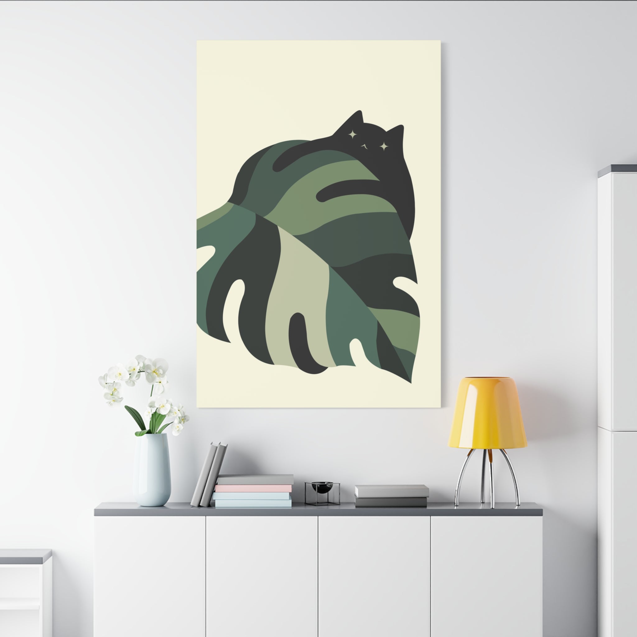 Cat and Plant 7 Canvas