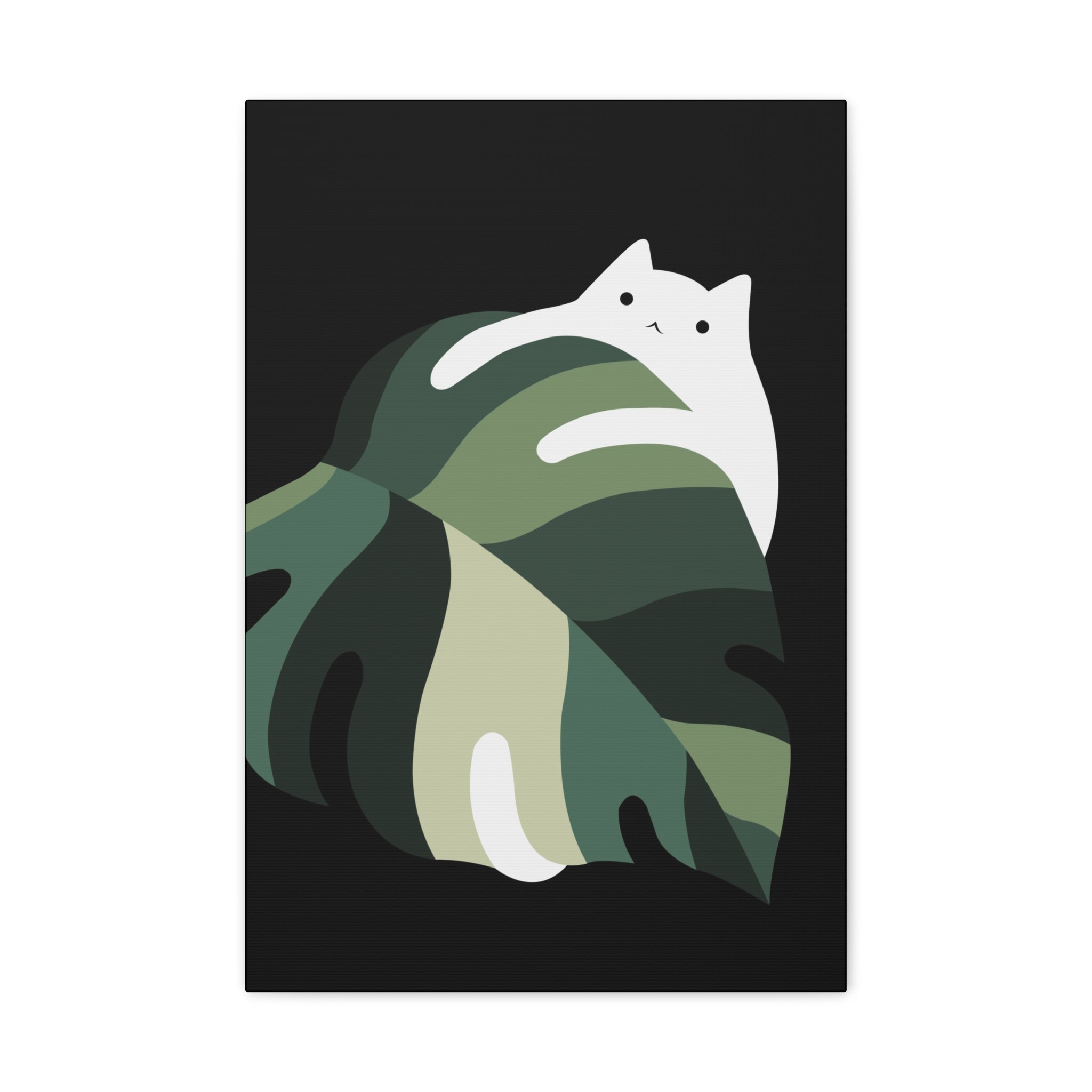 Cat and Plant 19 Canvas