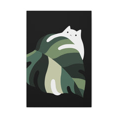 Cat and Plant 19 Canvas