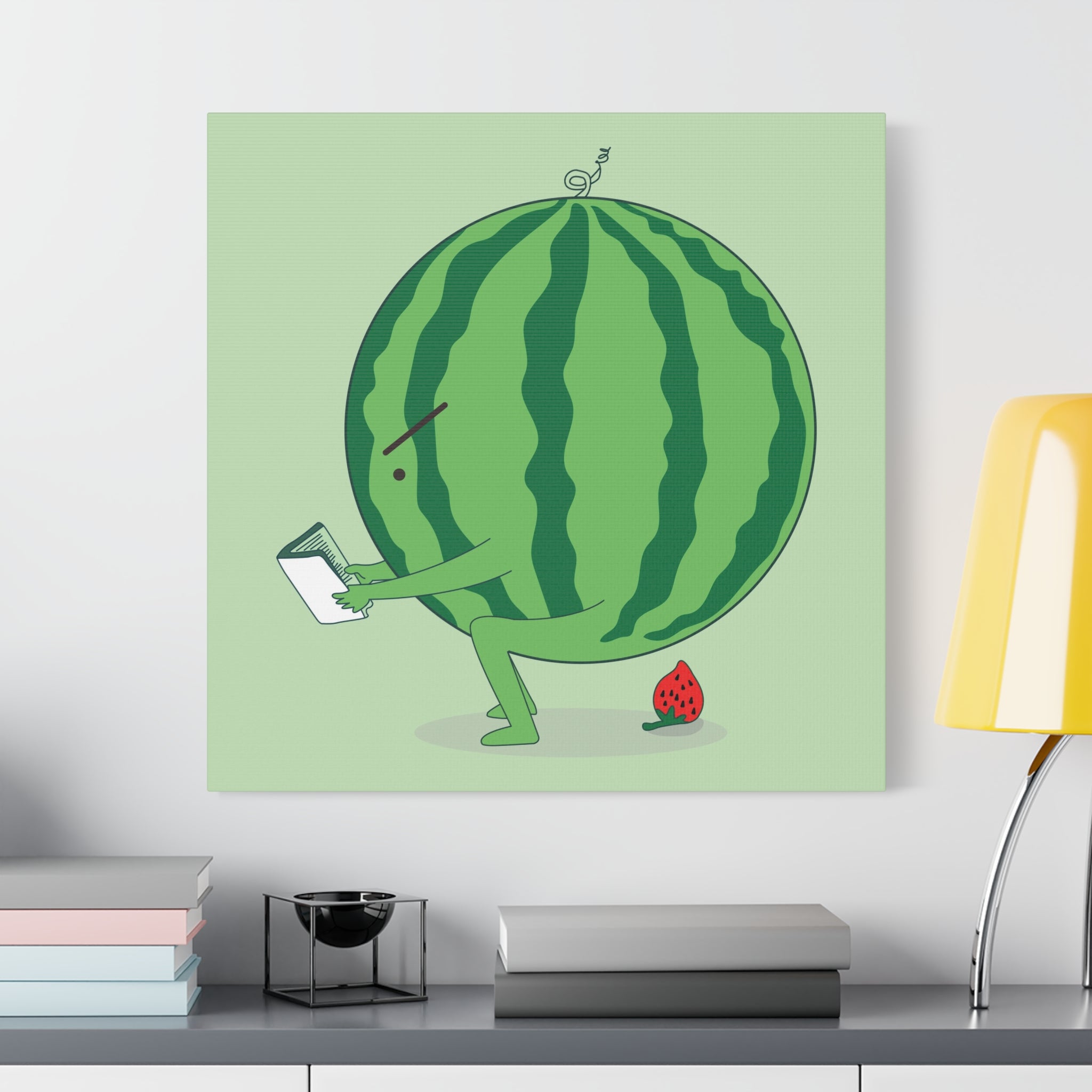 The making of strawberry Canvas