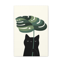 Cat and Plant 9 Canvas