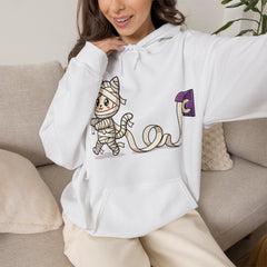 Funny Toilet Paper Mummy Cat Halloween Hoodie