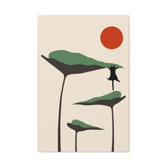 Cat and Plant 28 Canvas