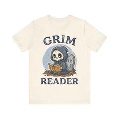 Funny Grim Reader Book Worm Retro Halloween T-Shirt