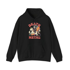 Death Metal Is Immortal Funny Grim Reaper Riding Unicorn Hoodie