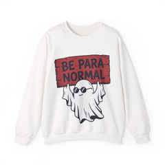 Funny Retro Halloween Ghost Be Para Normal Crewneck Sweatshirt