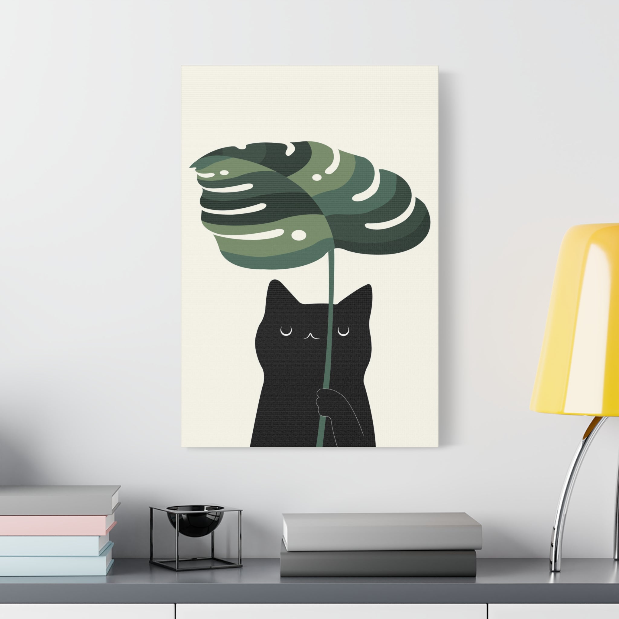 Cat and Plant 9 Canvas