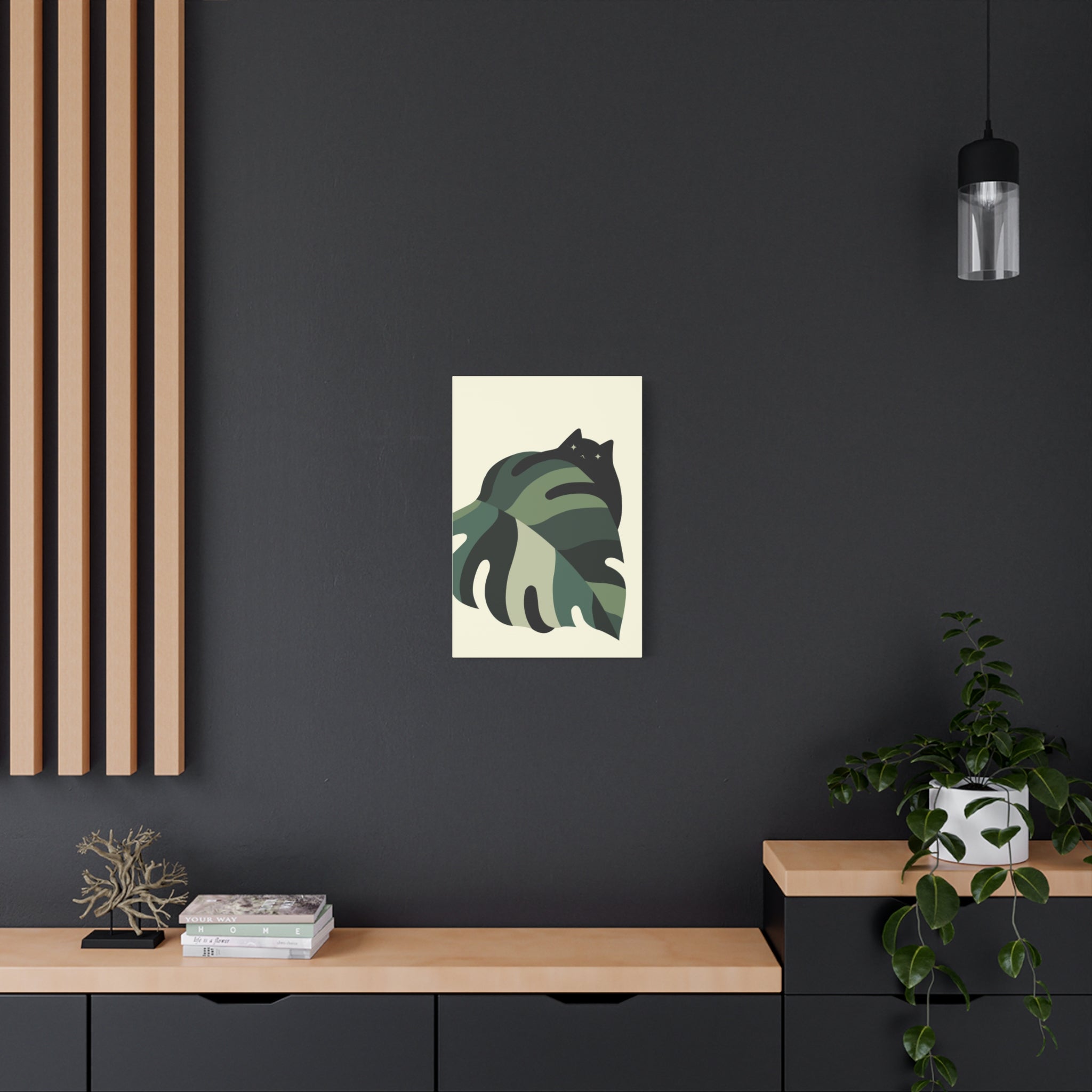 Cat and Plant 7 Canvas