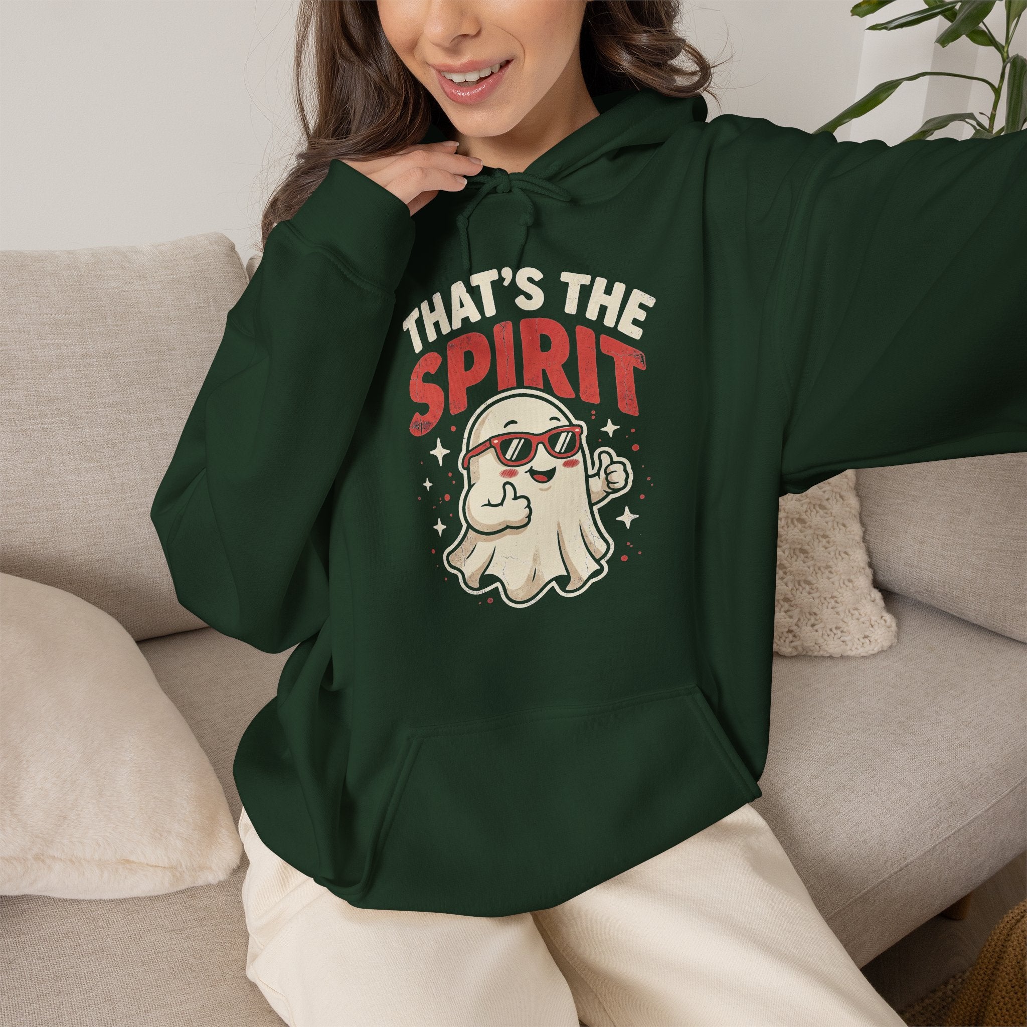 Funny Ghost That's The Spirit Retro Halloween Hoodie
