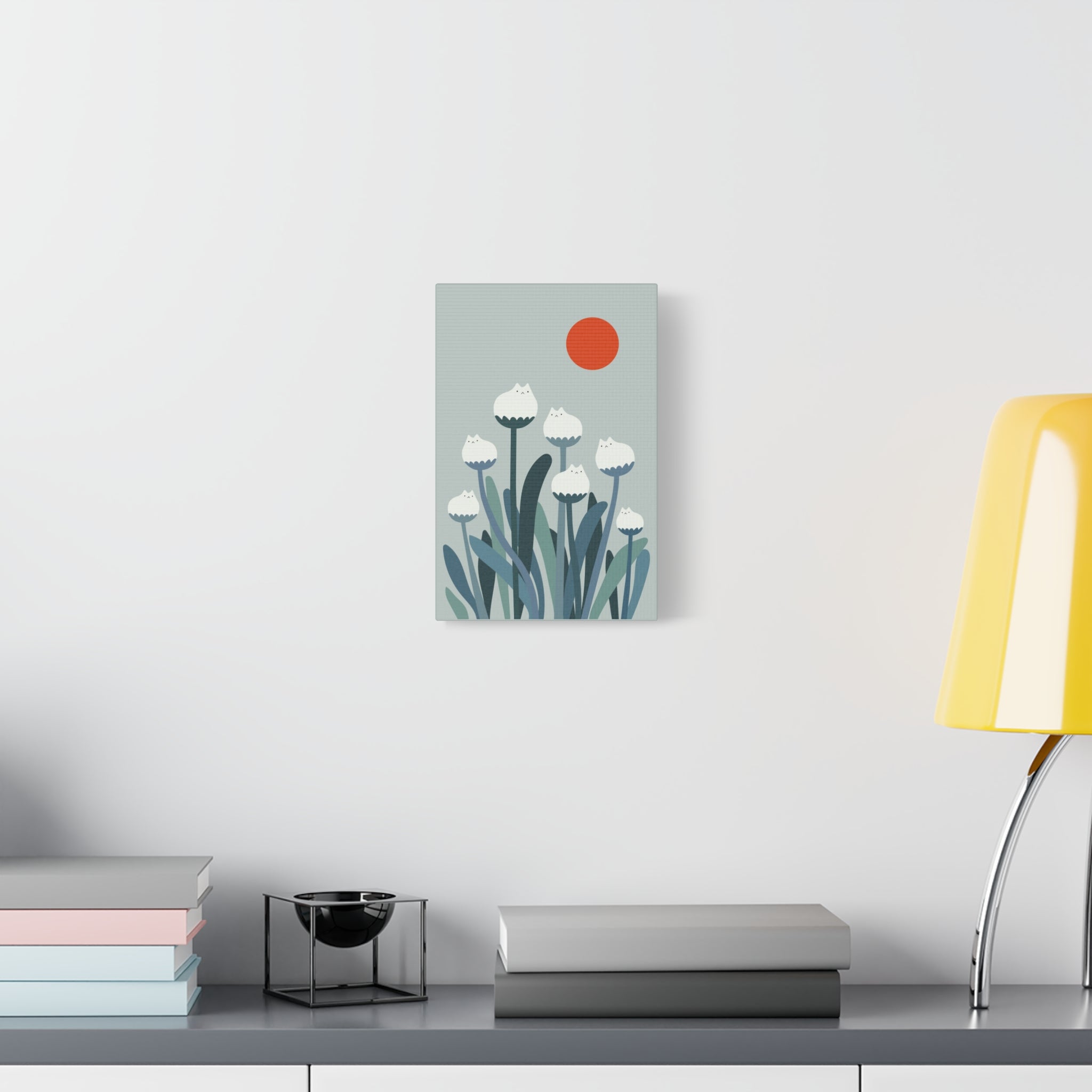 Cat and Plant 36 Canvas