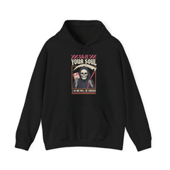 Funny Grim Reaper Floppy Disk Save Your Soul Hoodie