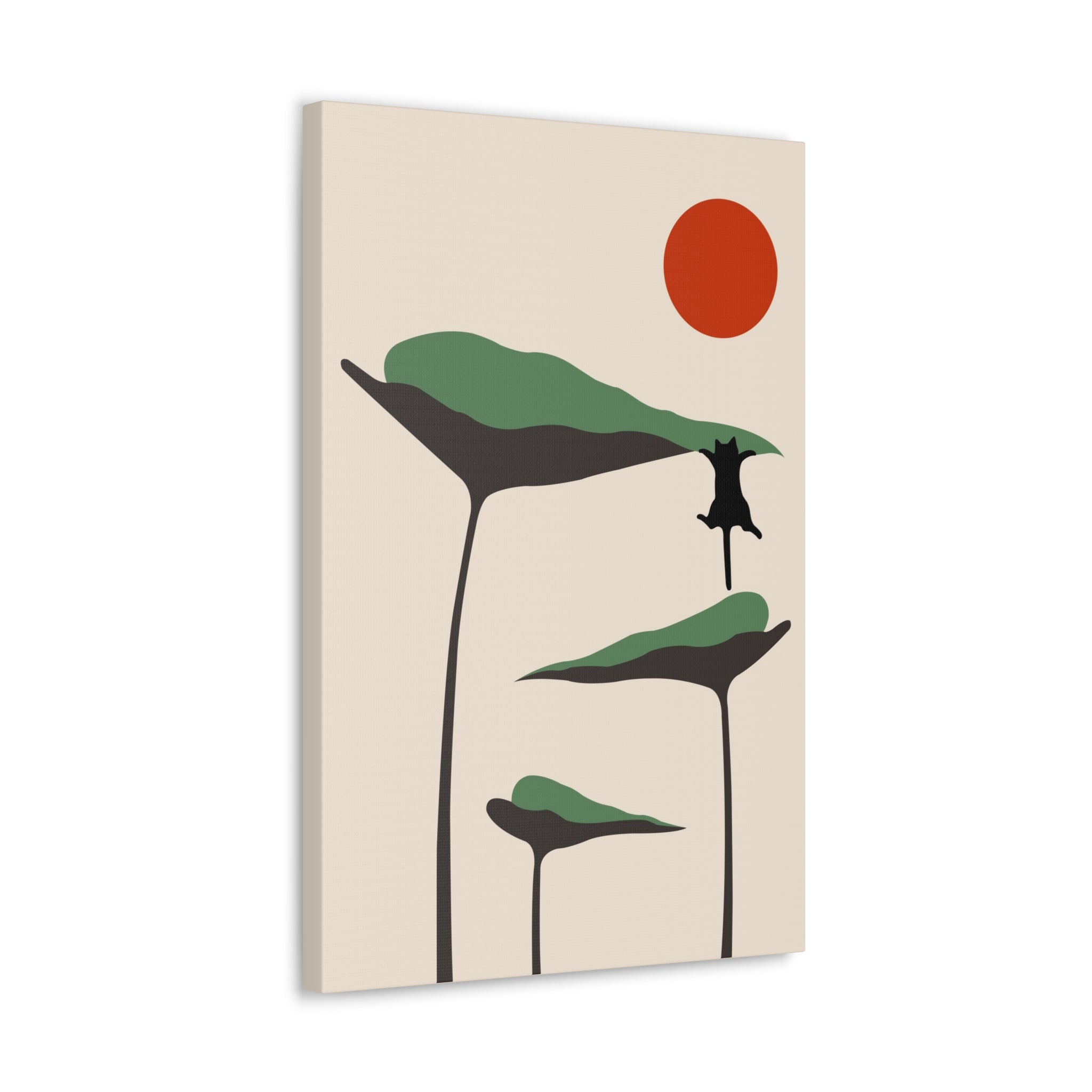 Cat and Plant 28 Canvas