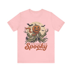Funny Tis The Season To Be Spooky Pumpkin Skeleton T-Shirt
