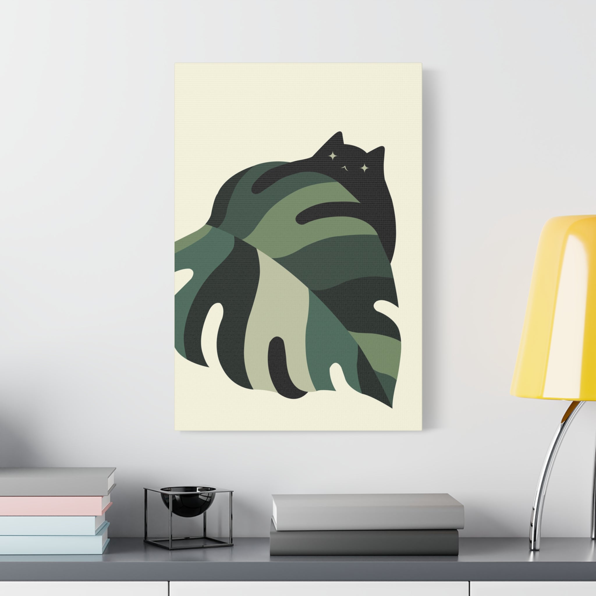 Cat and Plant 7 Canvas