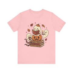 Cute Spooky Book Club Ghost Halloween Retro T-Shirt