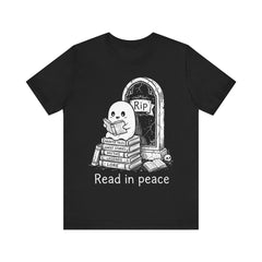 Funny Ghost Read In Peace Tombstone Halloween T-Shirt