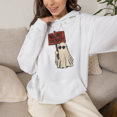Spooky Protest Ghost Haunt The Rich Sarcastic Hoodie