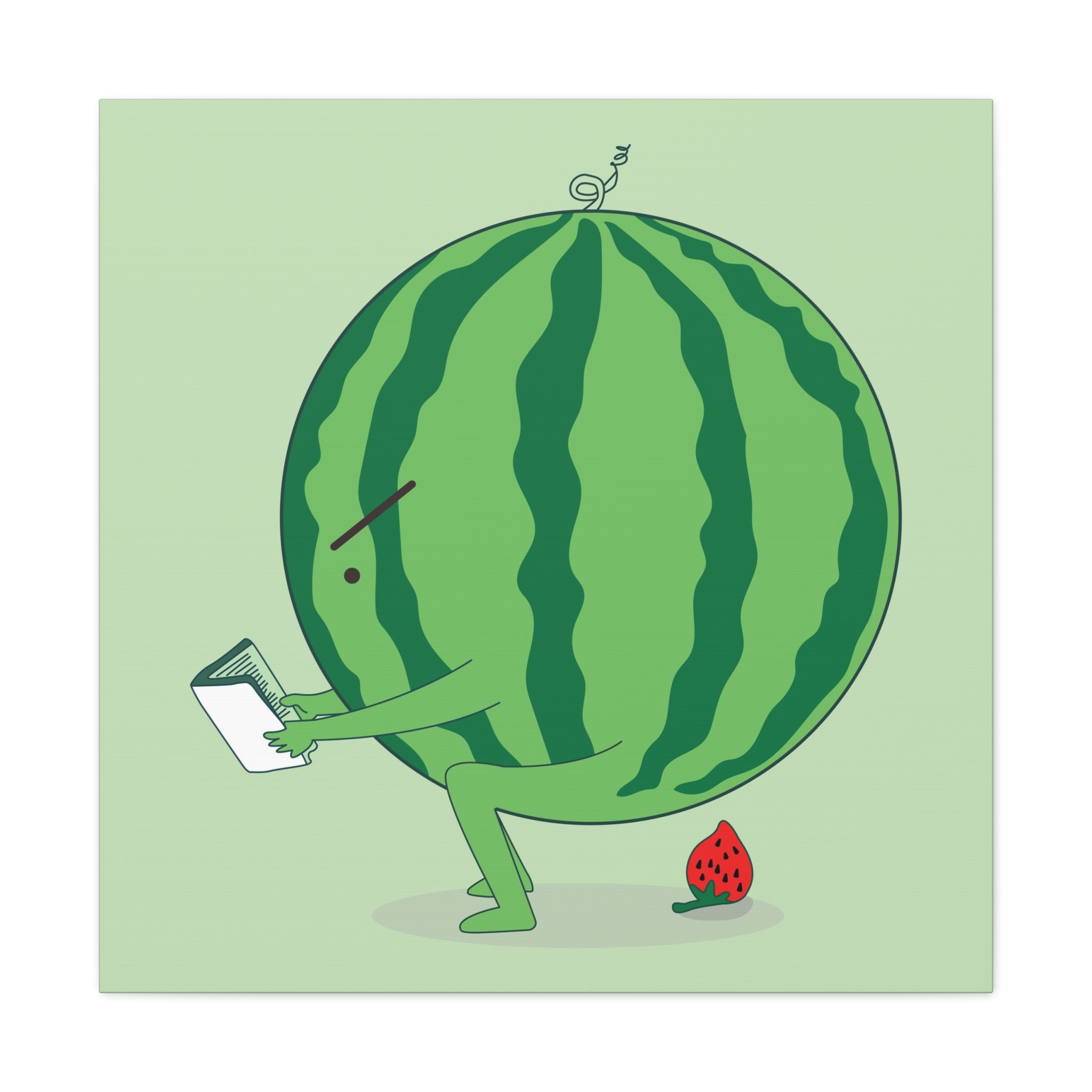 The making of strawberry Canvas