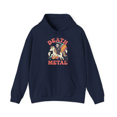 Death Metal Is Immortal Funny Grim Reaper Riding Unicorn Hoodie