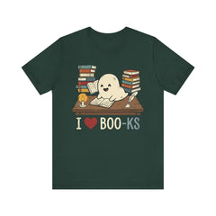Funny Ghost Book Club I Love Books Retro T-Shirt