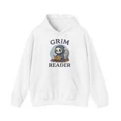 Funny Grim Reader Book Worm Retro Halloween Hoodie