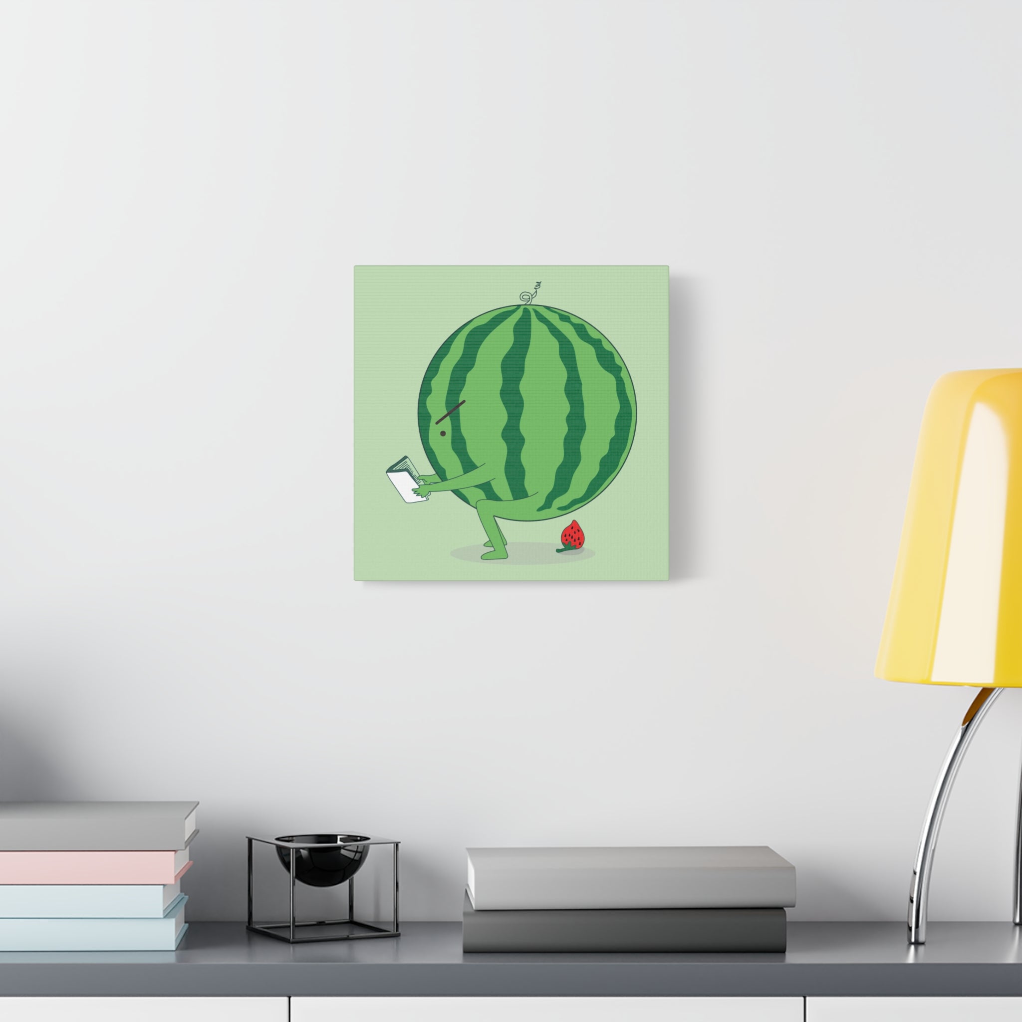 The making of strawberry Canvas