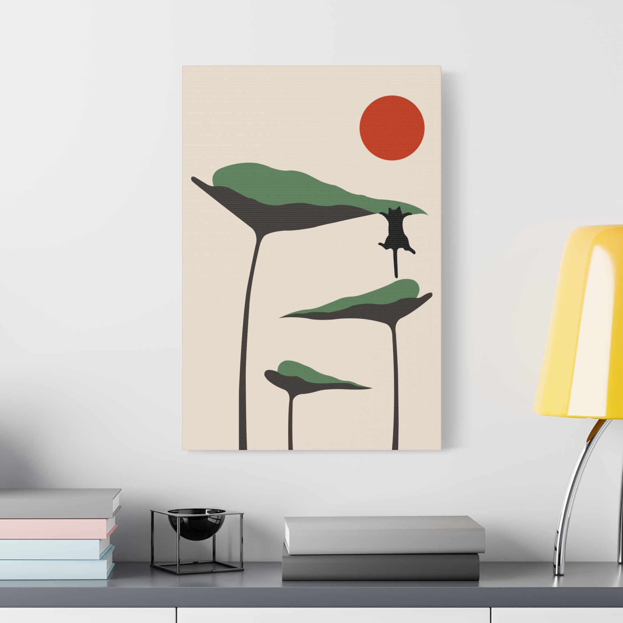 Cat and Plant 28 Canvas